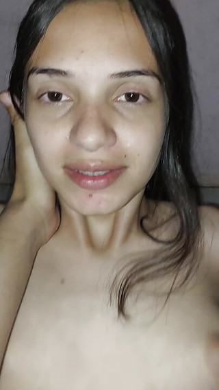 Cute girl shows her face while jumping on top of her boyfriend's cock