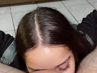 Brazilian Debora Prado giving a wonderful deep throat blowjob to her man – Wellington Prado