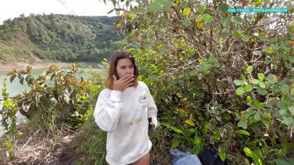 I FUCK A BEAUTIFUL YOUNG WOMAN IN THE LAKE IN EXCHANGE FOR TAKING HER