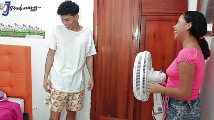 MY HORNY NEIGHBOR ASKS ME TO FIX HER FAN AND AS PART OF PAYMENT WE END UP FUCKING