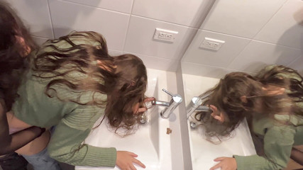 Sex in the bathroom at a family party