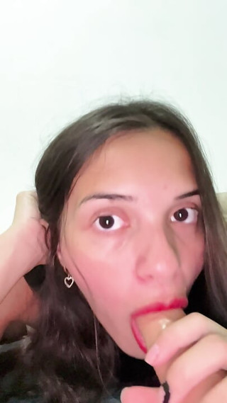 Latina babe gives blowjob and rides dildo while moaning – Halloween