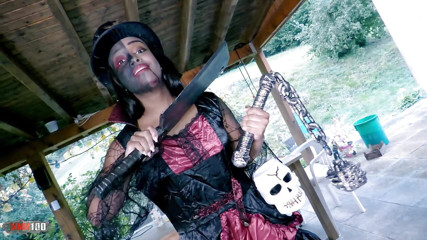 Halloween video with the superb young Colombian black girl Paris