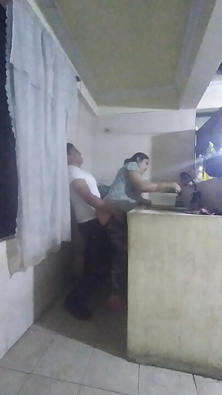 Maid Slapped in the Kitchen by Her Boss